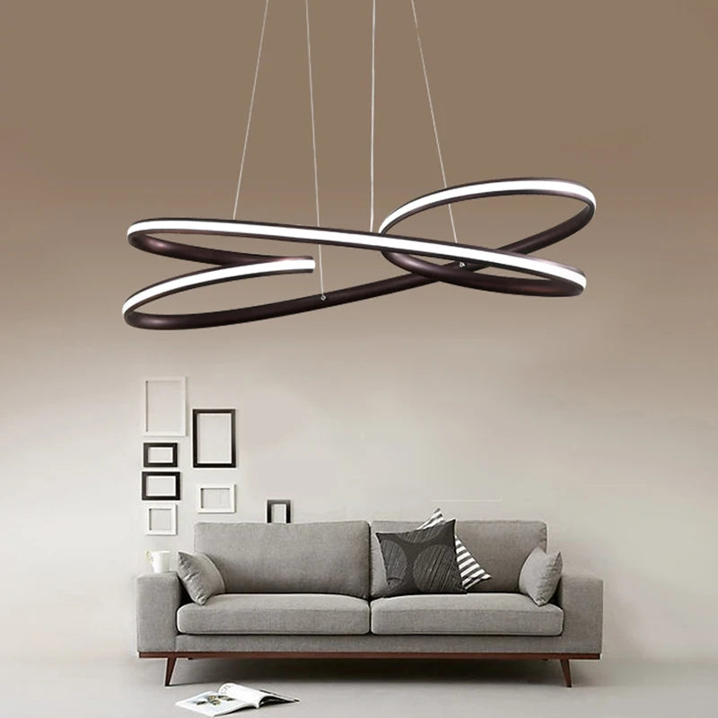 Suspension circulaire nordique à led avec intensité variable