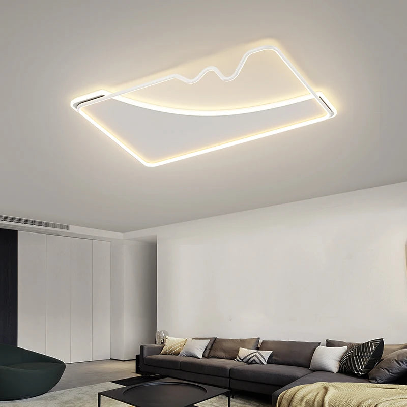 plafonnier led décoratif pour intérieur moderne et élégant - vue 3 sur 15