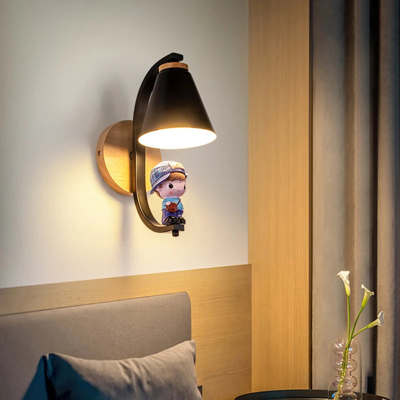 Applique murale nordique enfants princesse appliques pour enfants chambre lampe moderne applique murale décoration Loft salon mur + lampes - vue 7 sur 21