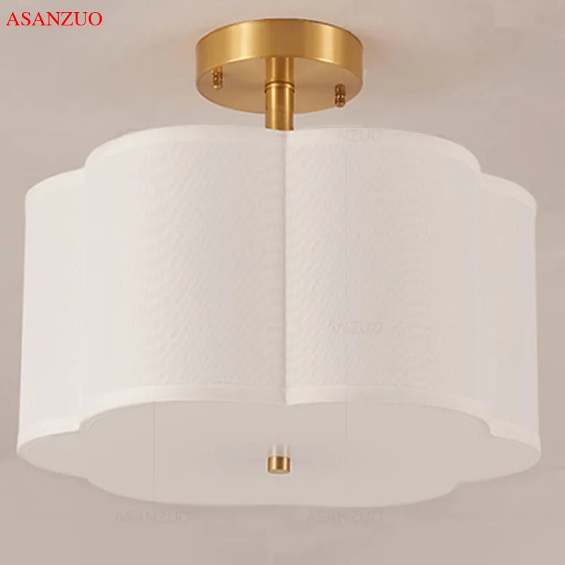 plafonniers tissu couverte moderne salon décor éclairage chambre