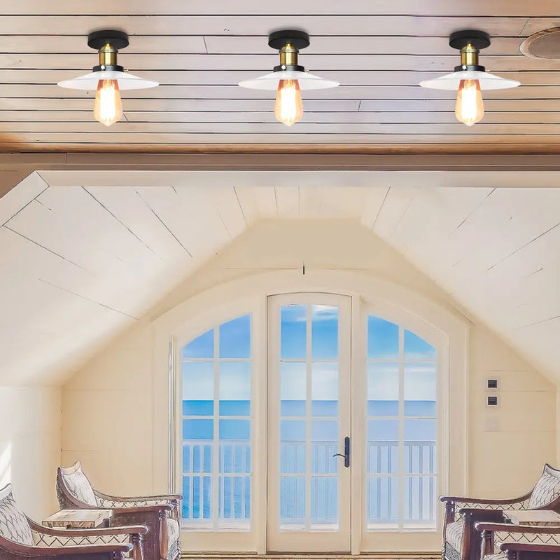 plafonnier industriel vintage led loft style américain