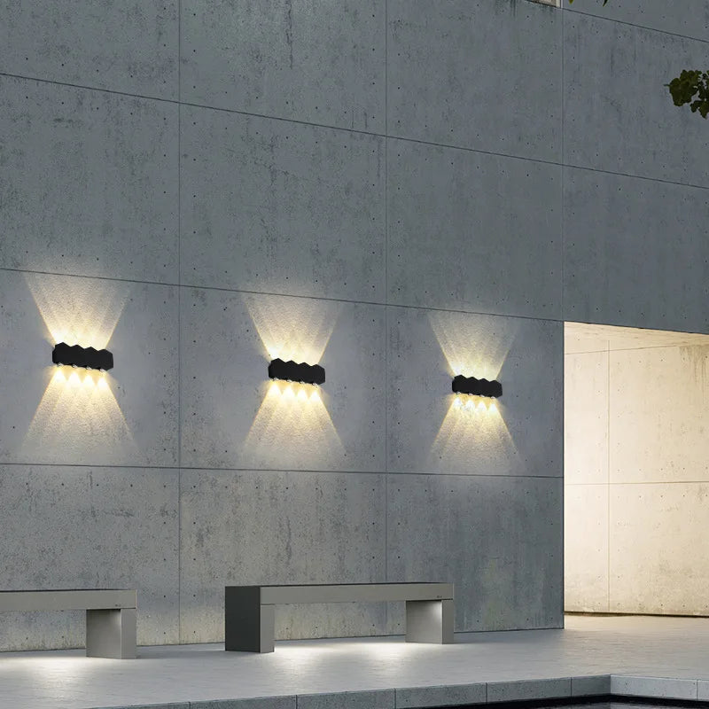 applique murale led moderne imperméable pour extérieur minimaliste - vue 7 sur 18