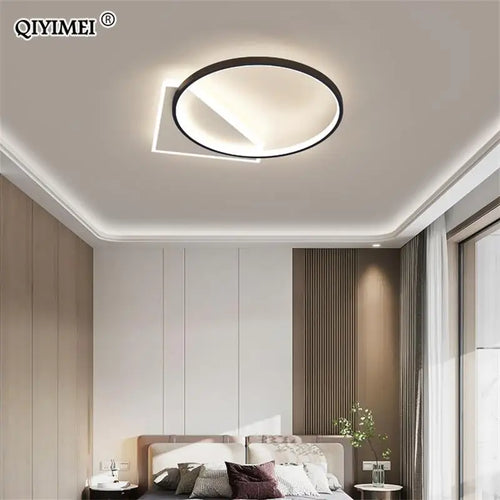 lustre moderne à leds pour intérieur rond luminaria lampara