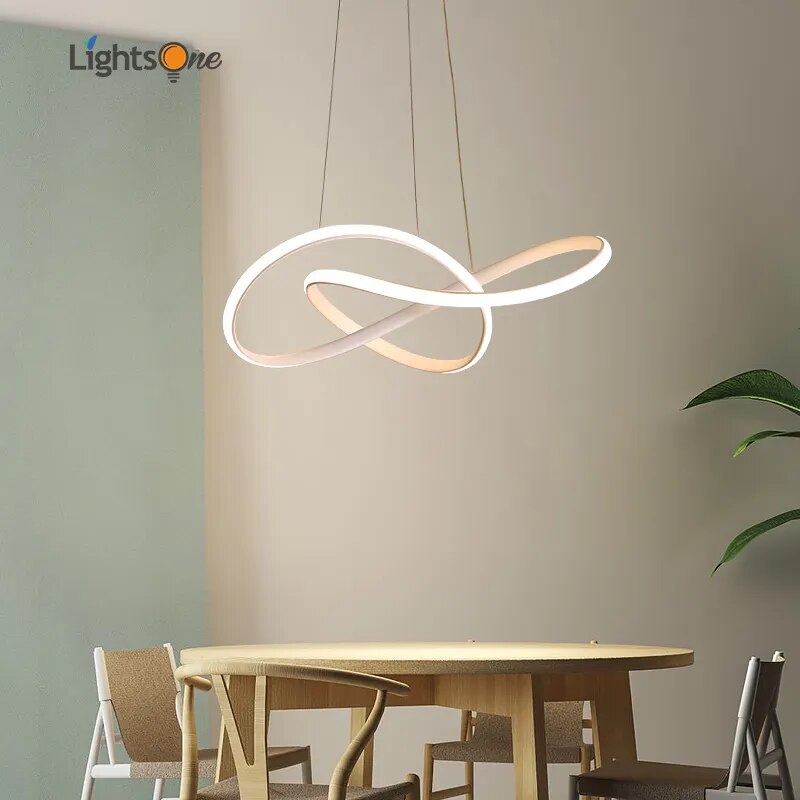 Suspension circulaire au design moderne nordique et minimaliste