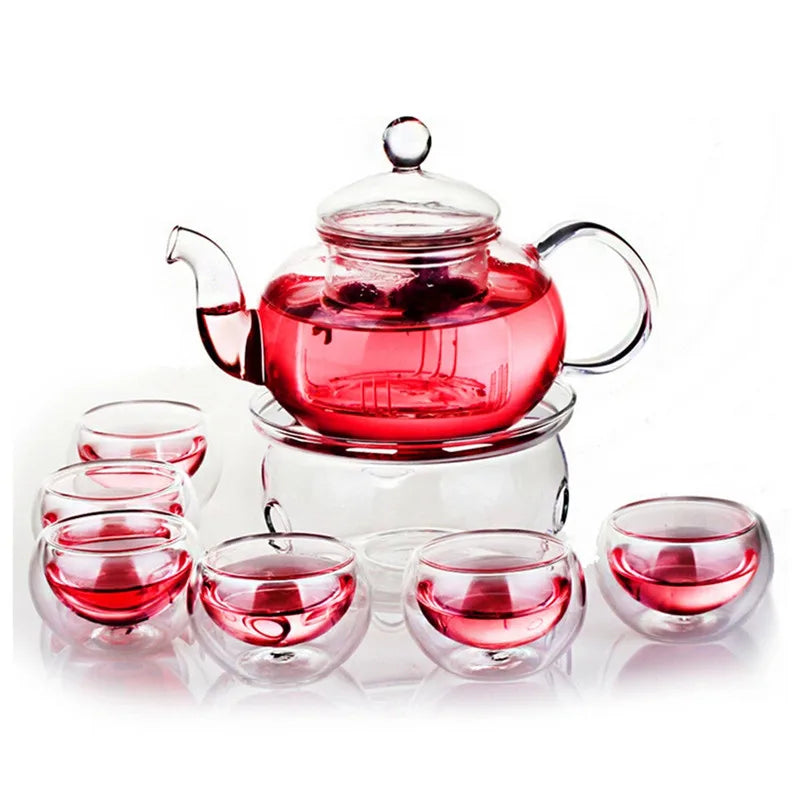 Service a the verre borosilicate infuseur double paroi