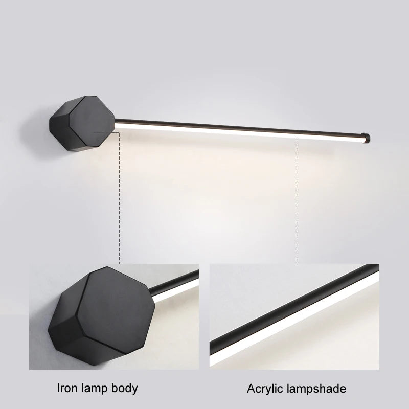 applique murale led design nordique moderne pour intérieur - vue 6 sur 10