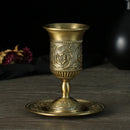 Verre à vin rétro alliage style antique décoration