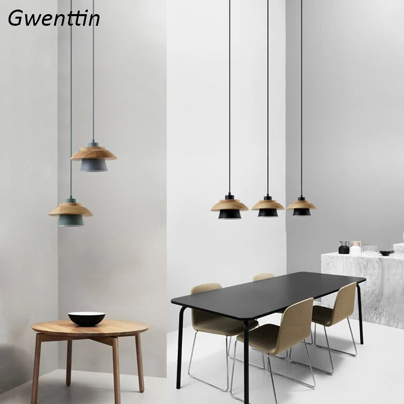 suspension en bois pour éclairage moderne et décoration - vue 11 sur 11
