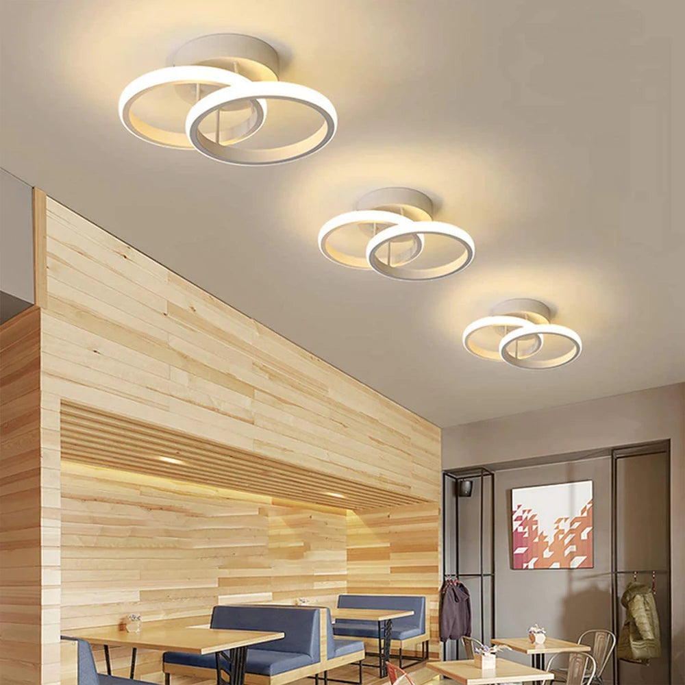 LED moderne minimaliste balcon maison couloir cuisine lustre - vue 6 sur 10