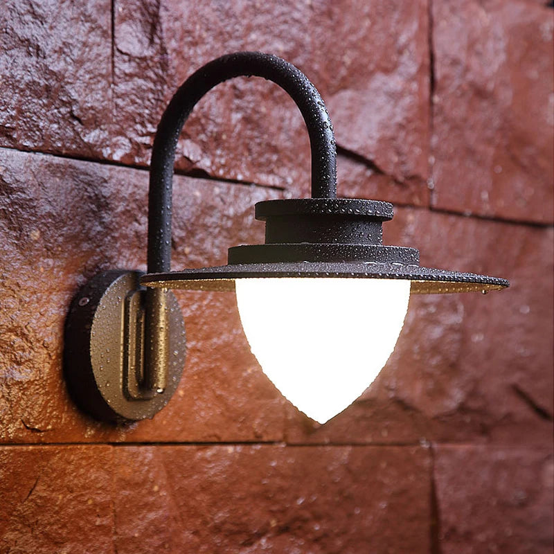 Applique murale extérieure lampe de terrasse 110V décoration éclairage étanche porche jardin porche décoration porte d'entrée terrasse applique murale - vue 7 sur 7