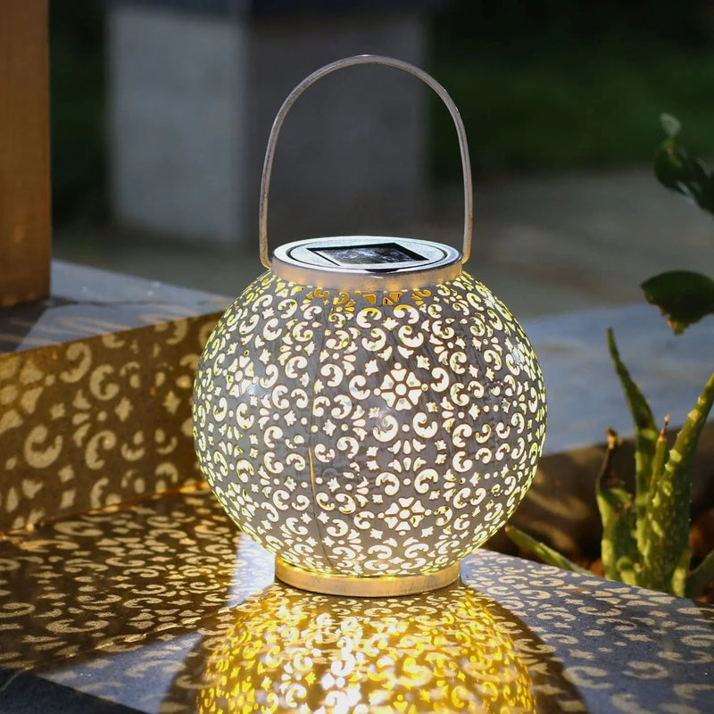 lanterne solaire suspendue décorative pour jardin extérieur