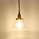 loft industriel led suspension lumière rétro en laiton verre suspension
