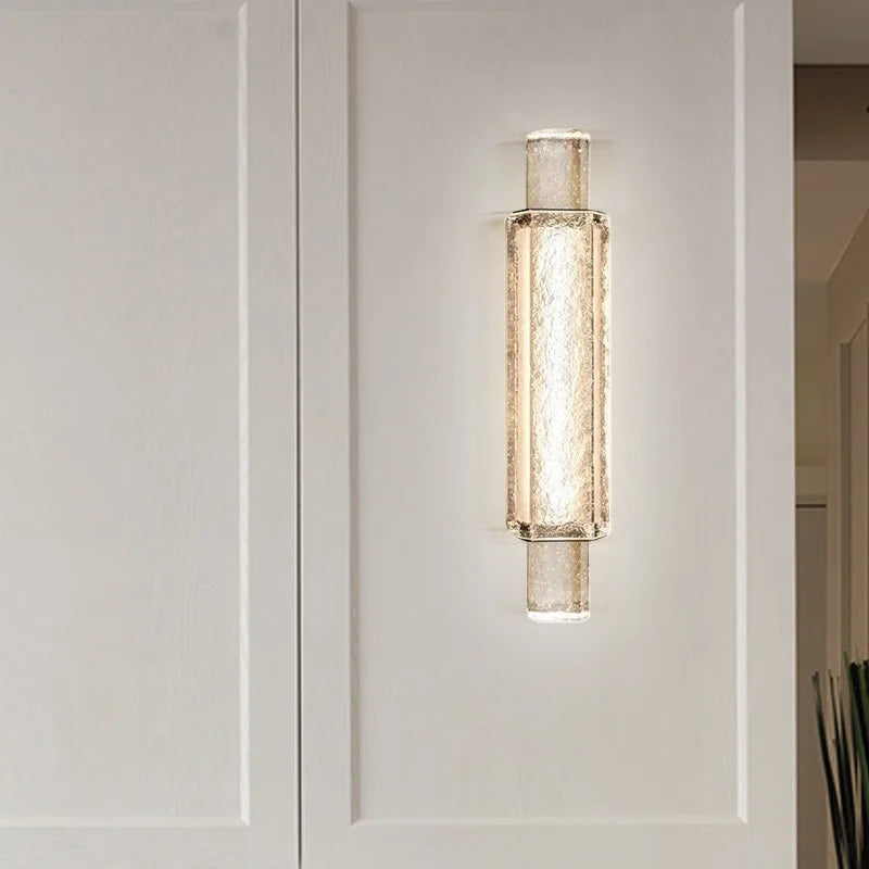 applique murale led moderne design en cristal transparent pour intérieur - vue 3 sur 8