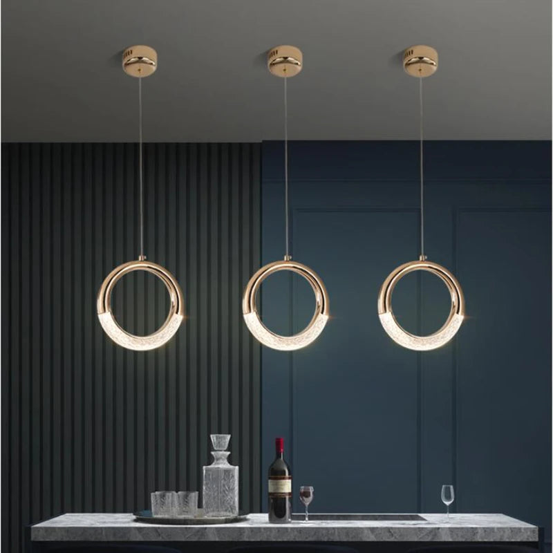 Lampe LED Suspendue Design Nordique Moderne - vue 4 sur 10