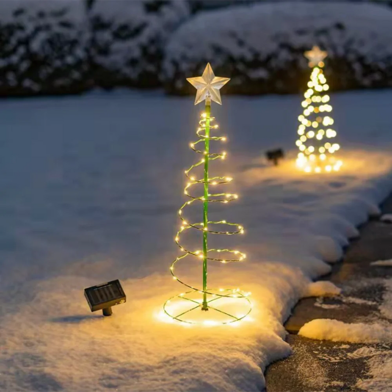 guirlande lumineuse solaire étoile pour décoration extérieure
