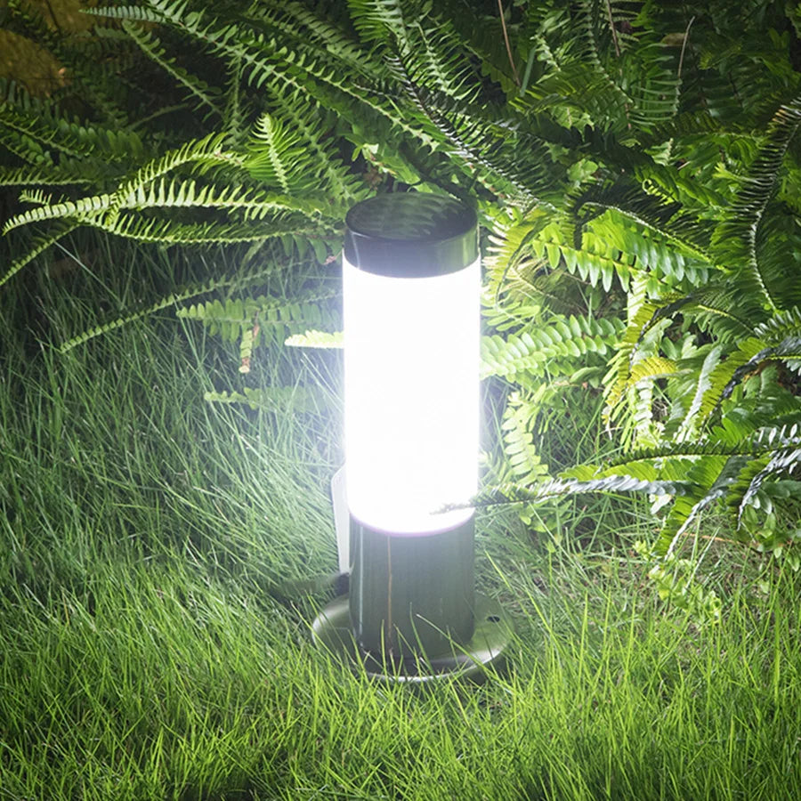 lampadaire led en acier inoxydable pour jardin et extérieur - vue 3 sur 6