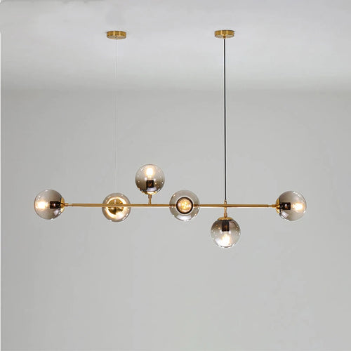 lustre nordique suspendu moléculaire haricot magique décor maison