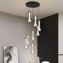 lustre moderne led en cristal pour décoration maison