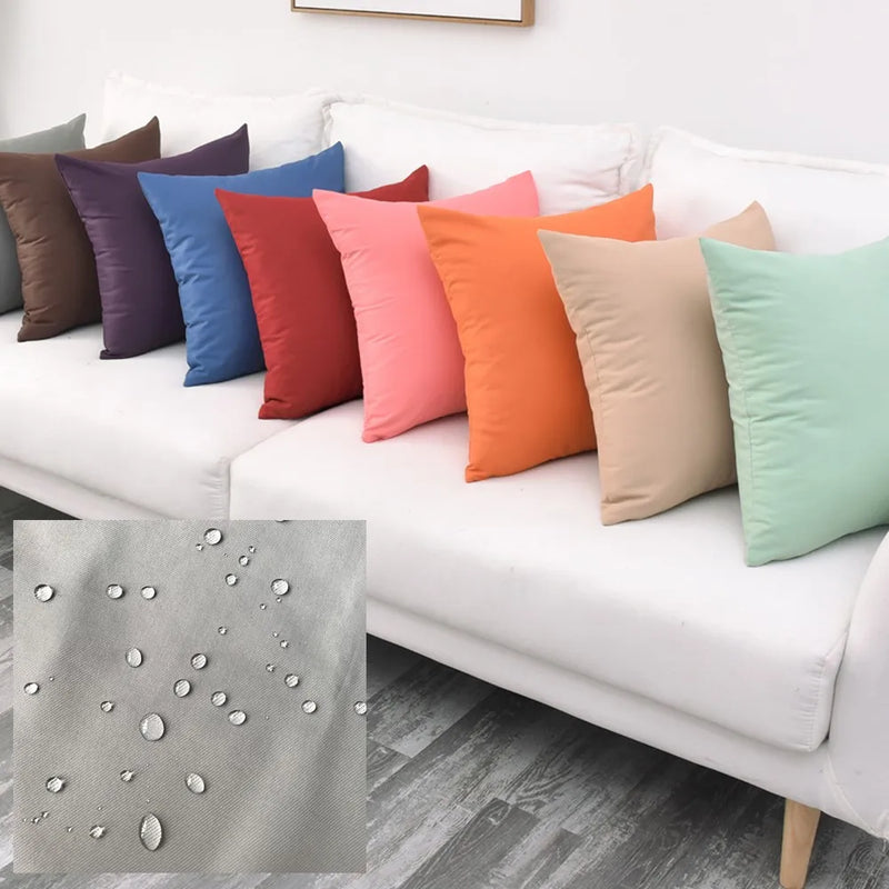 housse de coussin imperméable sur mesure pour intérieur extérieur