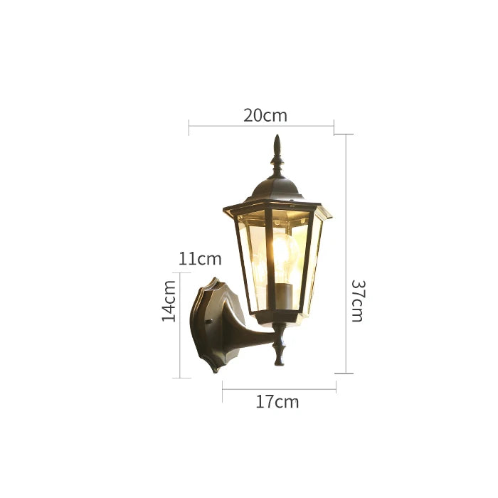 applique murale extérieure moderne pour jardin et terrasse