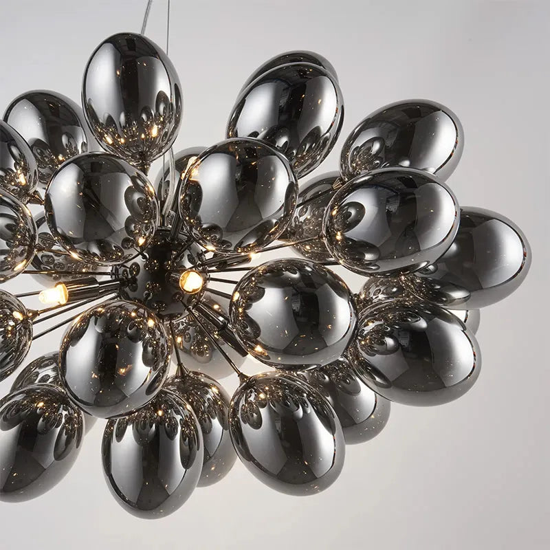 Lustre en verre en forme de raisin postmoderne - vue 3 sur 5