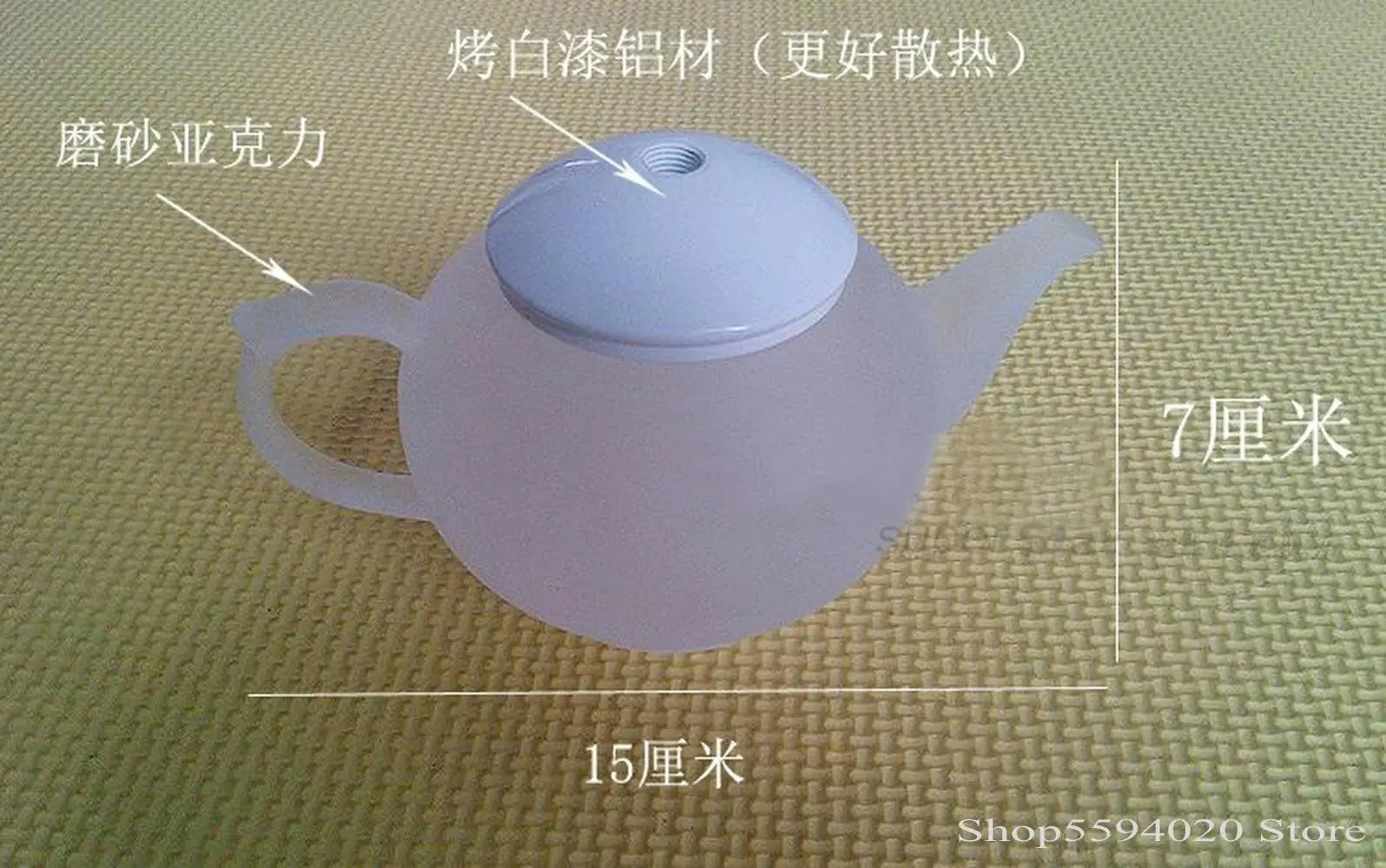 lustre créatif en forme de théière design moderne suspendu - vue 4 sur 6
