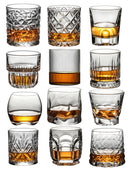 Verres whisky old fashioned relief élégant cristal