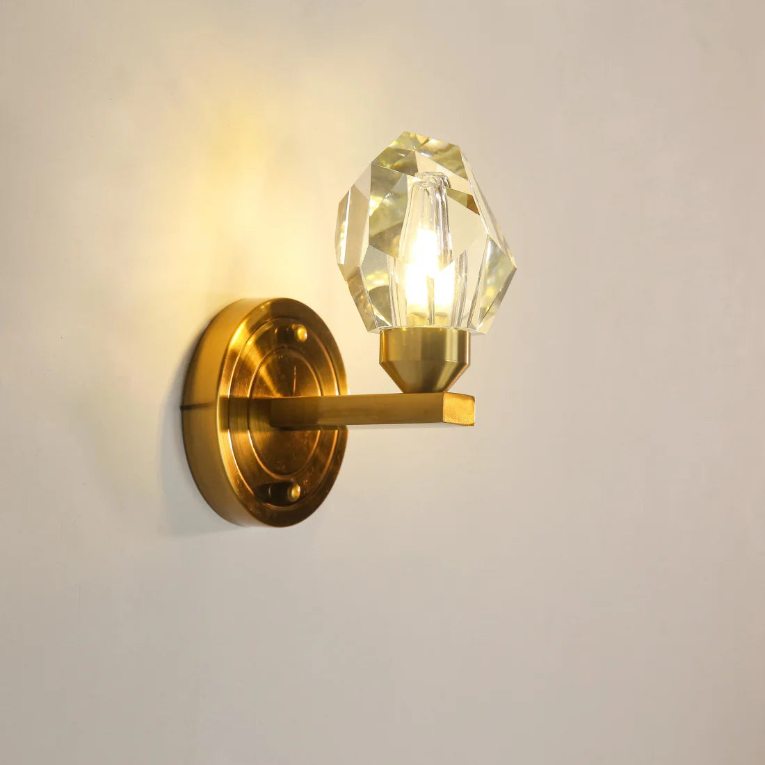 Applique murale LED cristal nordique diamant - vue 2 sur 8