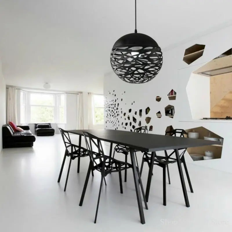 suspension led moderne en métal pour intérieur décoratif - vue 2 sur 8