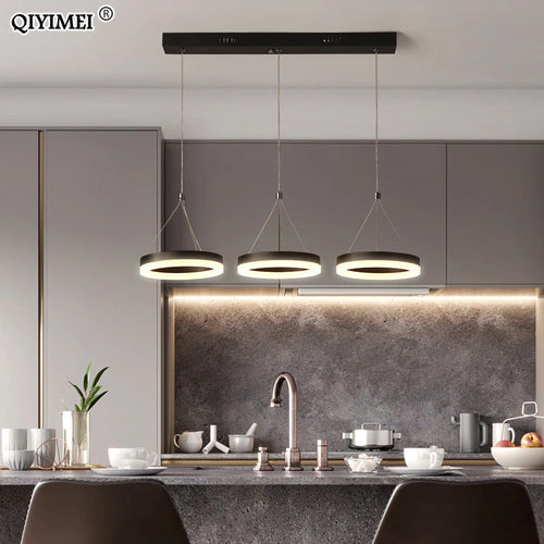 suspension led luminaire acrylique avec télécommande lampara abajur