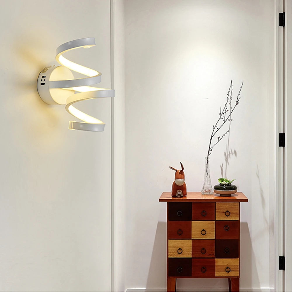 applique murale led moderne nordique intérieur salon chambre table chevet - vue 5 sur 11
