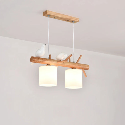Nordique En Bois Massif PENDENTIF LED Lumière Salle à manger Plafond Lustre Chambre Salon Cuisine Éclairage Intérieur Luminaire