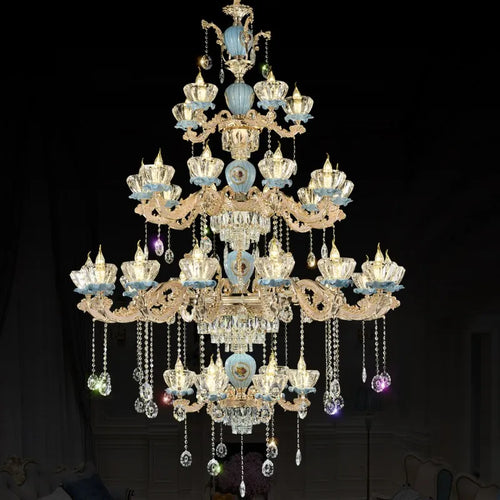 lustre moderne en cristal pour un éclairage élégant et raffiné