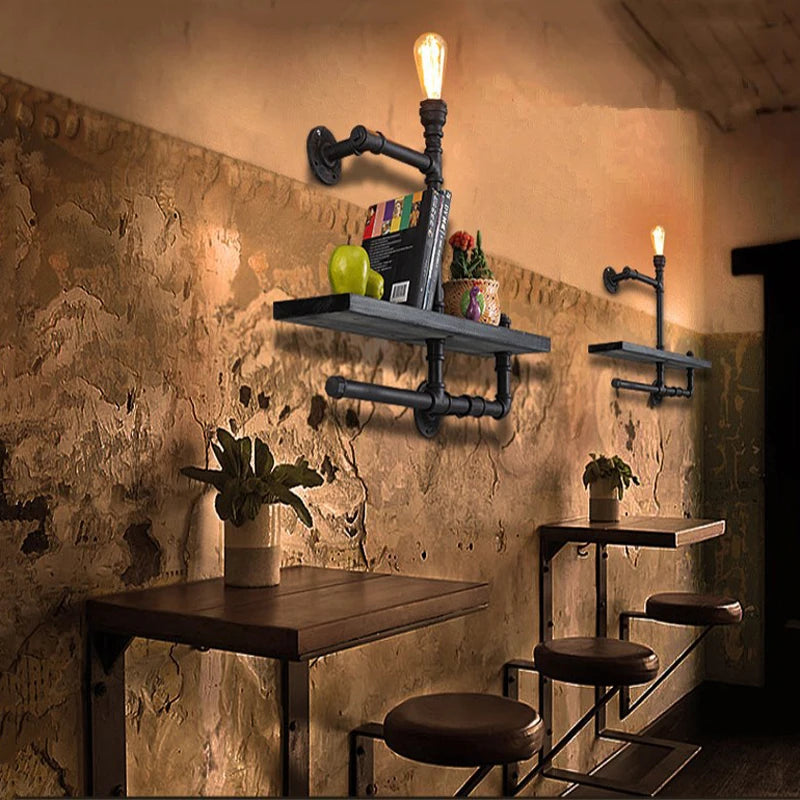 applique murale industrielle vintage en tuyau d'eau style loft - vue 10 sur 10