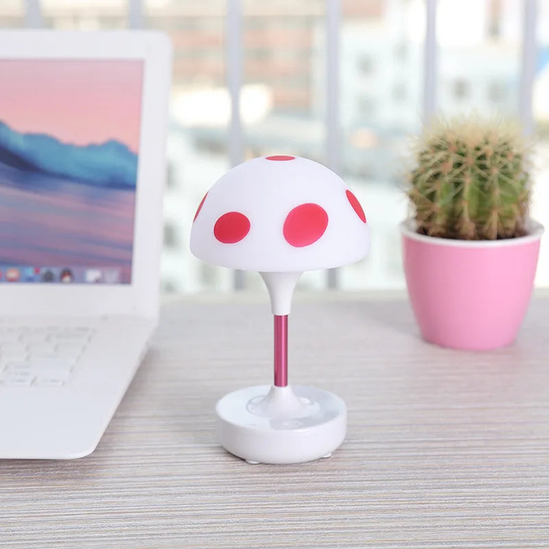 lampe de table tactile usb champignon led pour enfants - vue 4 sur 5