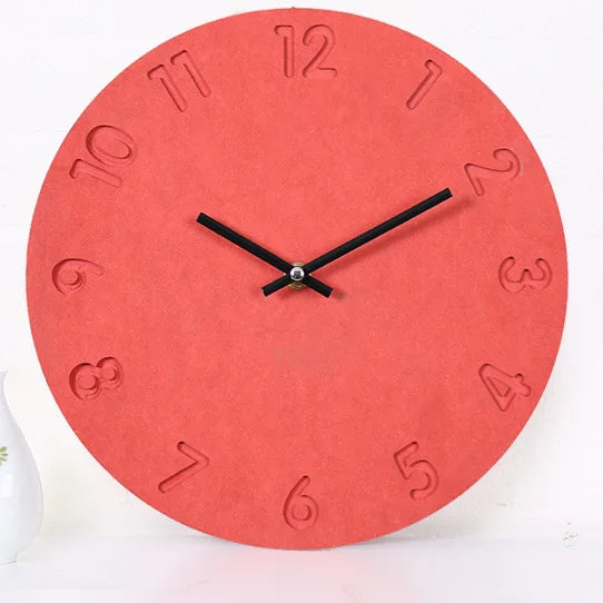 horloge murale numérique en bois design moderne décoration intérieure silencieuse - vue 9 sur 9