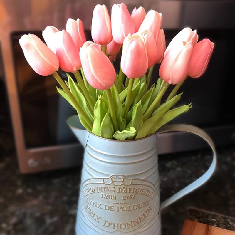 lot de 10 tulipes artificielles pour décoration de mariage et jardin