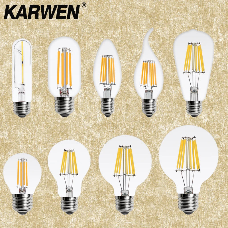 lampe à led vintage filament design rétro 360 degrés