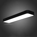 Plafonnier en bois ou noirs/blancs à LEDs carrés aux bords arrondis