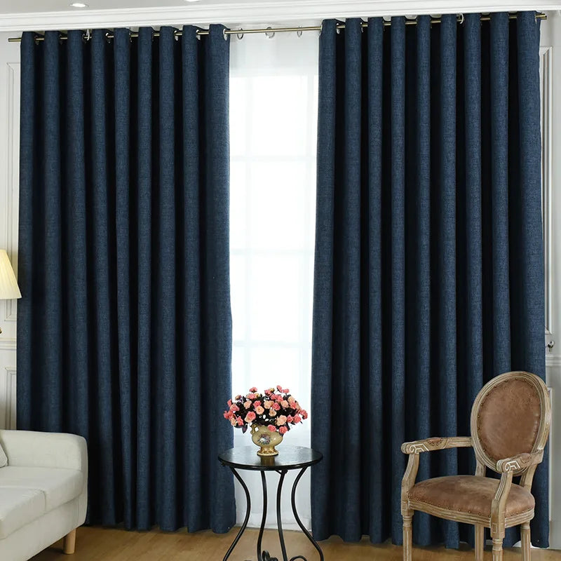 Rideau occultant moderne luxe grande hauteur salon chambre