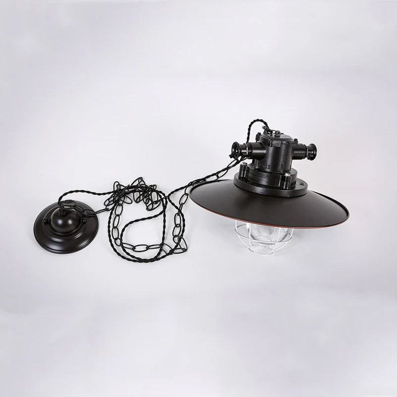lustre rétro américain pour loft café pub étude - vue 8 sur 7
