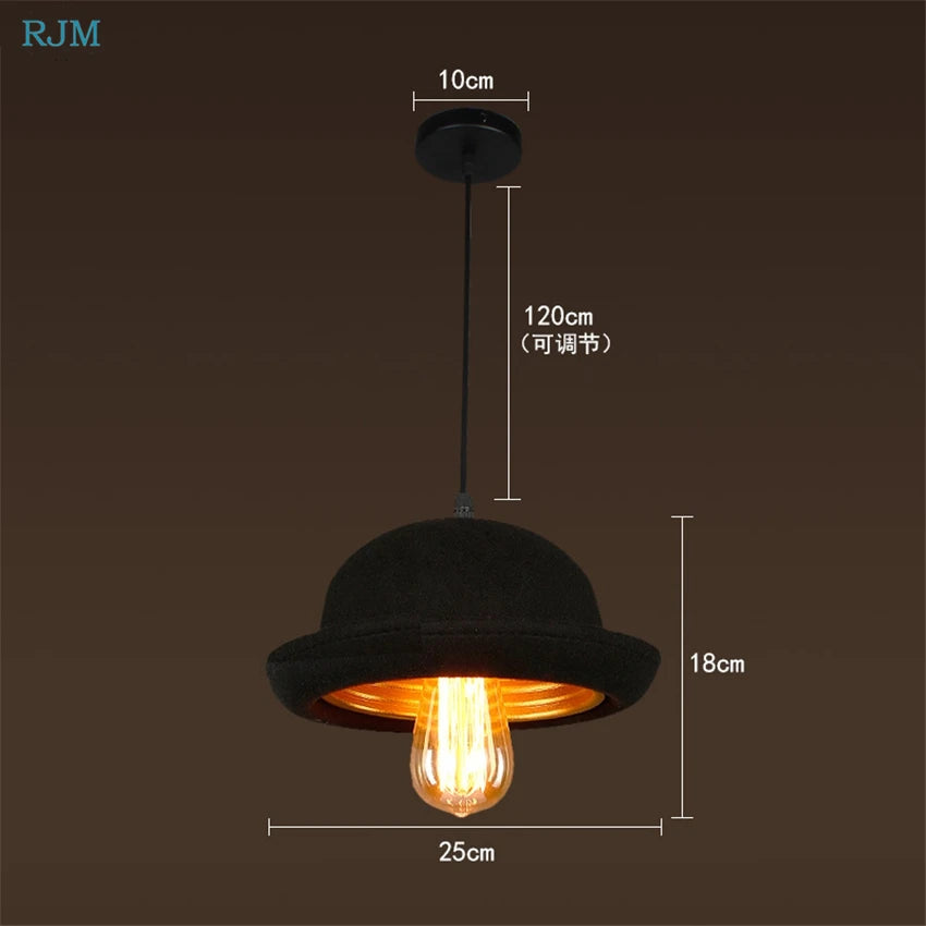 Suspension Chapeau Américain Tissu Créatif - vue 5 sur 8