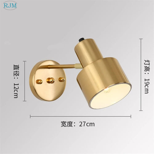 Applique murale led fer nordique moderne simple