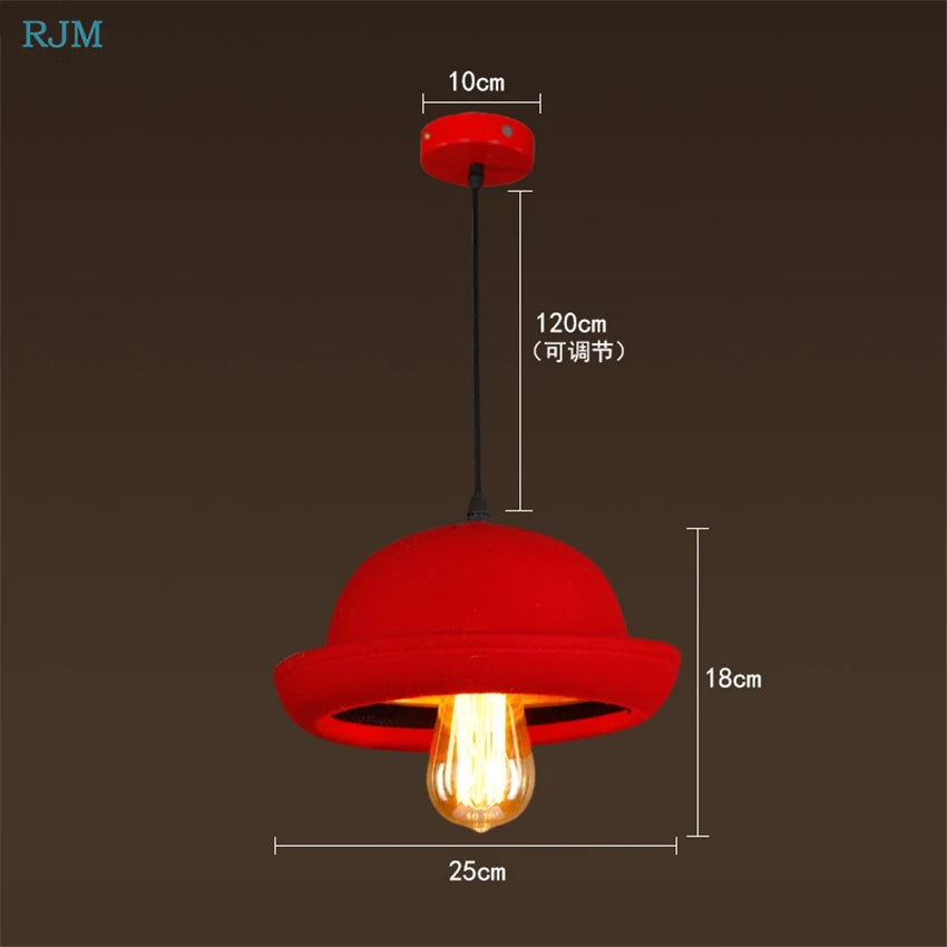 Suspension Chapeau Américain Tissu Créatif - vue 4 sur 8