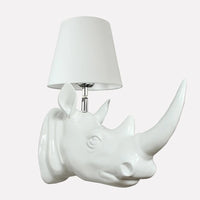 applique murale en forme de rhinocéros style campagnard américain