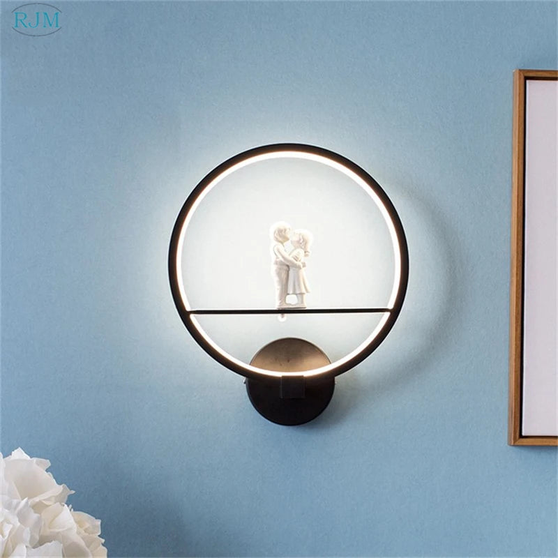 Applique murale led moderne fer chaud - vue 3 sur 8