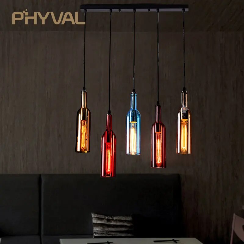 suspension led bouteille vin déco noël veilleuse - vue 4 sur 15