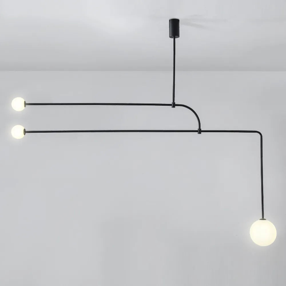 Lustre sobre LED avec boule en verre