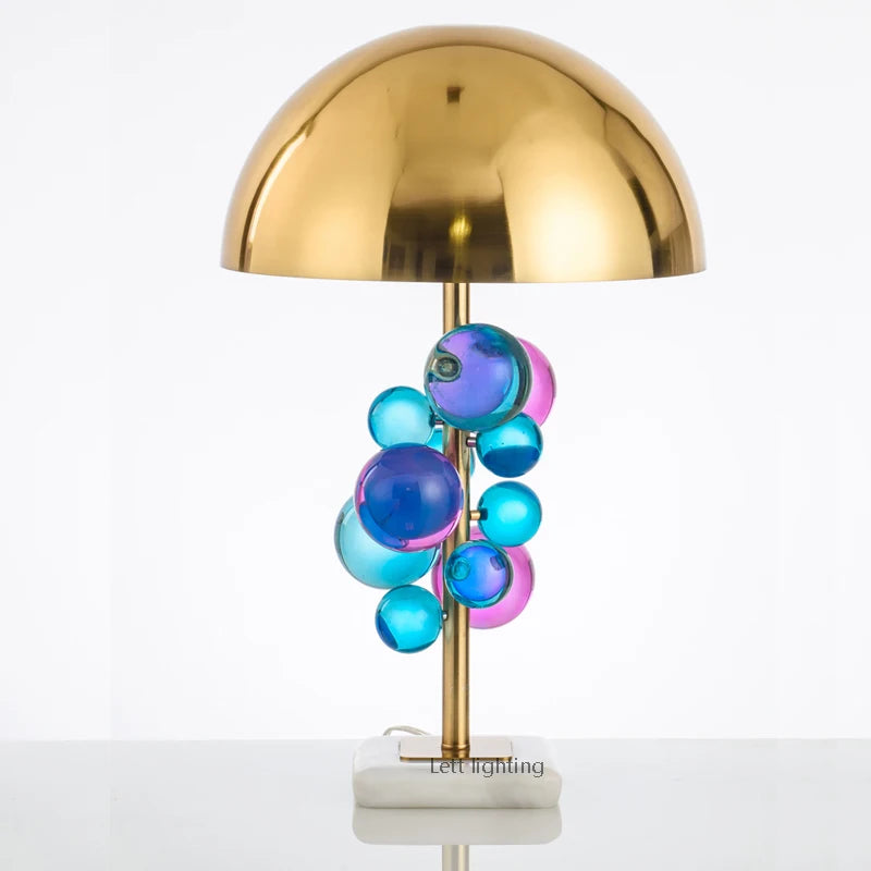 lampe à poser en cristal design pour intérieur moderne - vue 7 sur 8