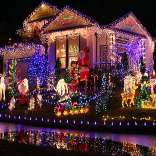 guirlande lumineuse led 100 ampoules étanches pour extérieur décorations festives